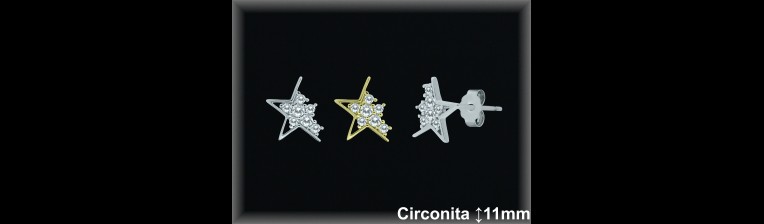 Pendientes de Plata al Por Mayor ref MZ208C  Mayorista de Pendientes de Plata