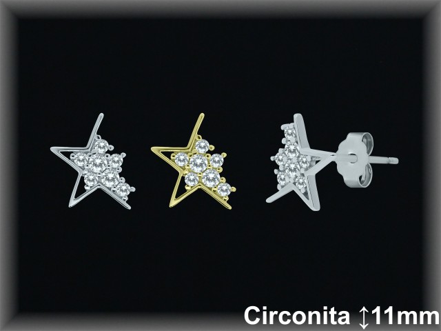 Pendientes de Plata al Por Mayor ref MZ208C  Mayorista de Pendientes de Plata