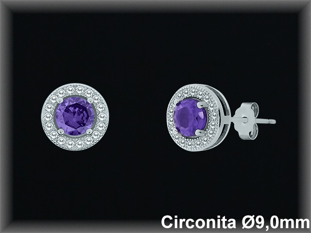Pendientes de Plata al Por Mayor ref MZ505A  Mayorista de Pendientes de Plata