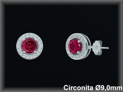 Pendientes de Plata al Por Mayor ref MZ505R  Mayorista de Pendientes de Plata