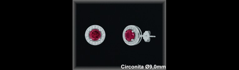 Pendientes de Plata al Por Mayor ref MZ505R  Mayorista de Pendientes de Plata