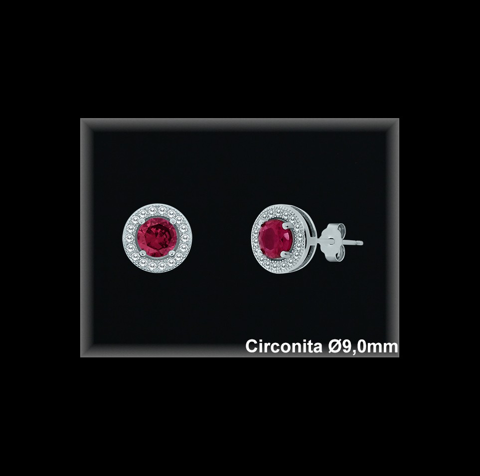 Pendientes de Plata al Por Mayor ref MZ505R  Mayorista de Pendientes de Plata