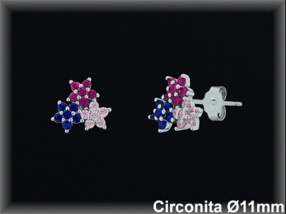 Pendientes de Plata al Por Mayor ref MZ585T  Mayorista de Pendientes de Plata