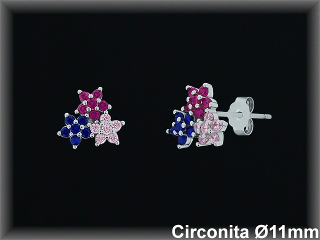 Pendientes de Plata al Por Mayor ref MZ585T  Mayorista de Pendientes de Plata