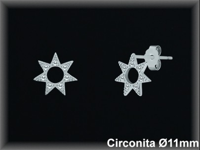 Pendientes de Plata al Por Mayor ref MZ209  Mayorista de Pendientes de Plata