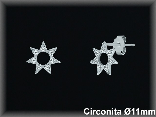 Pendientes de Plata al Por Mayor ref MZ209  Mayorista de Pendientes de Plata