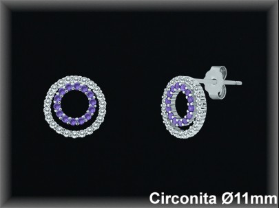 Pendientes de Plata al Por Mayor ref MZ504A  Mayorista de Pendientes de Plata