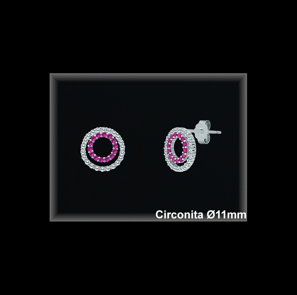 Pendientes de Plata al Por Mayor ref MZ504R  Mayorista de Pendientes de Plata