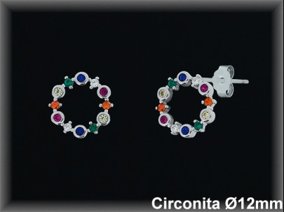 Pendientes de Plata al Por Mayor ref MZ589T  Mayorista de Pendientes de Plata