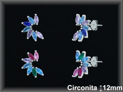 Pendientes de Plata al Por Mayor ref MZ708T  Mayorista de Pendientes de Plata