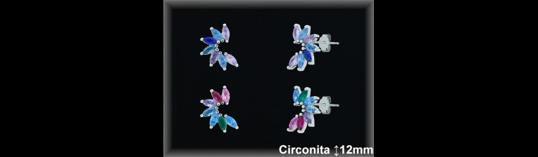 Pendientes de Plata al Por Mayor ref MZ708T  Mayorista de Pendientes de Plata