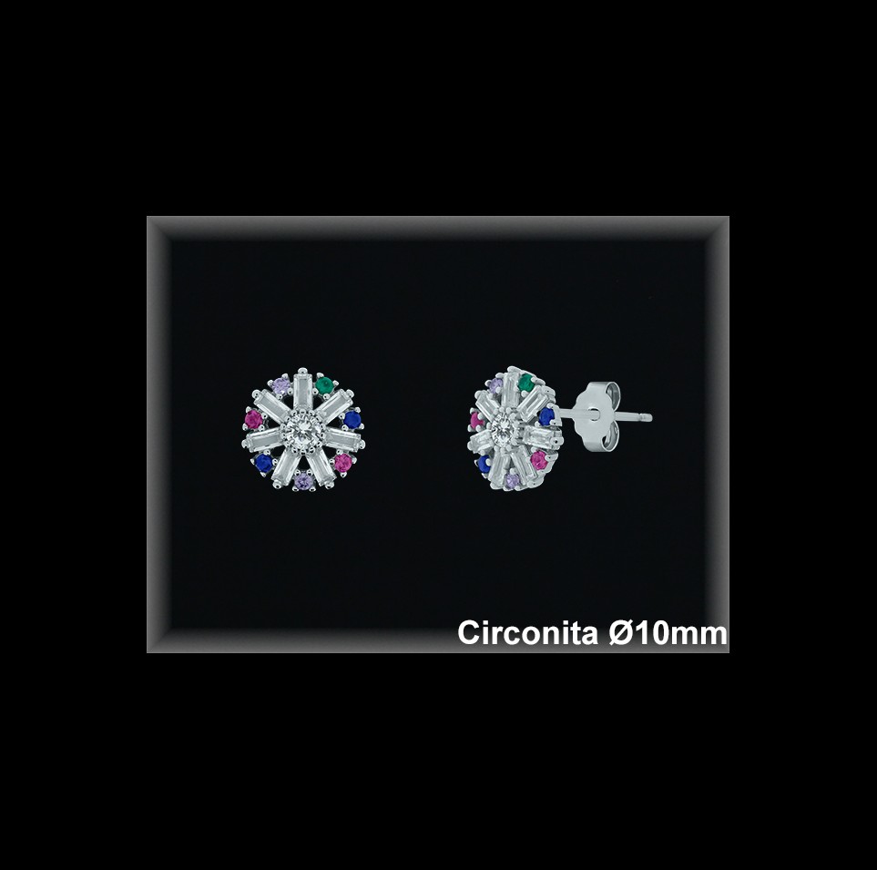 Pendientes de Plata al Por Mayor ref MZ732T  Mayorista de Pendientes de Plata