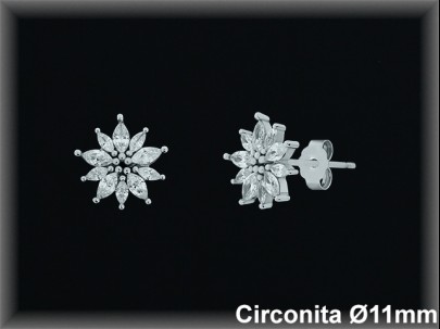 Pendientes de Plata al Por Mayor ref MZ733  Mayorista de Pendientes de Plata