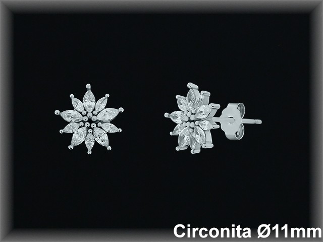 Pendientes de Plata al Por Mayor ref MZ733  Mayorista de Pendientes de Plata