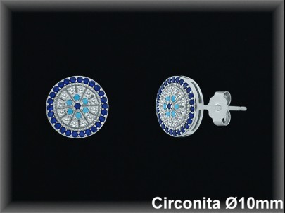 Pendientes de Plata al Por Mayor ref MZ756  Mayorista de Pendientes de Plata