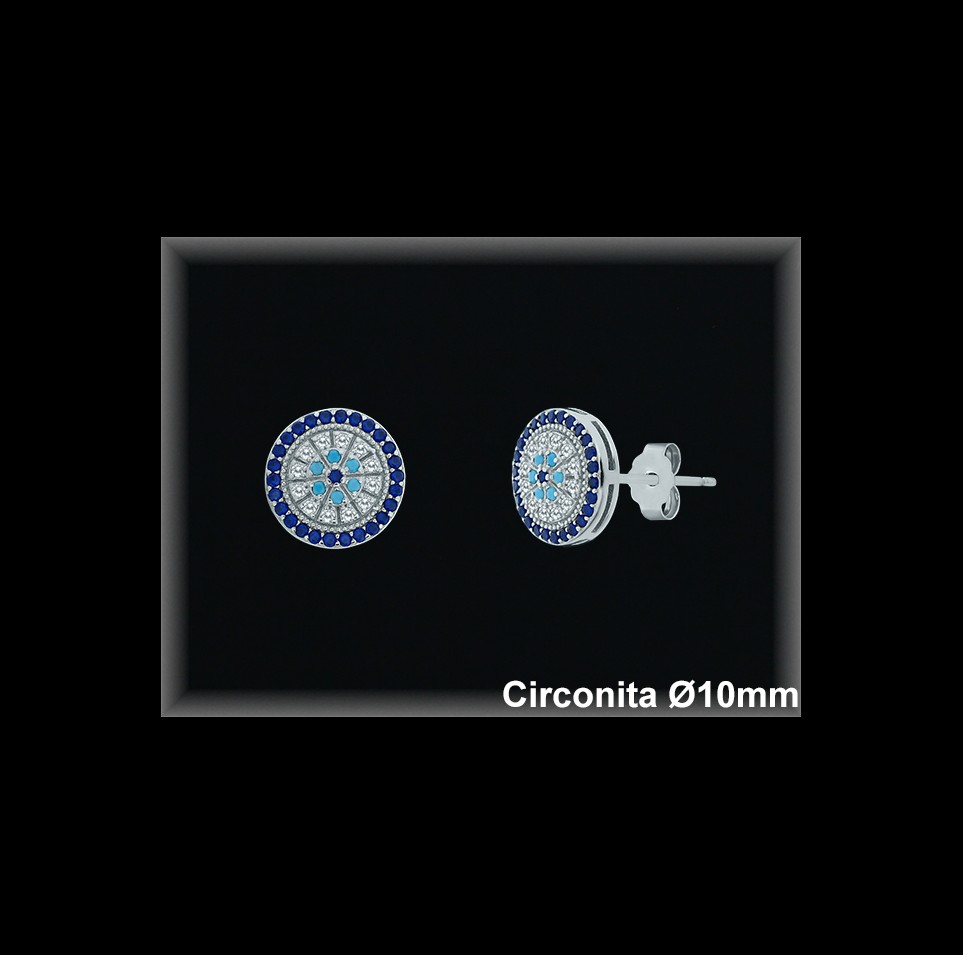 Pendientes de Plata al Por Mayor ref MZ756  Mayorista de Pendientes de Plata