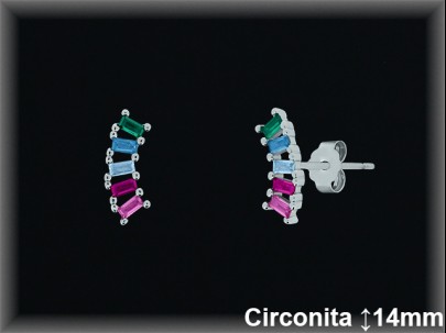 Pendientes de Plata al Por Mayor ref Z8514T  Mayorista de Pendientes de Plata