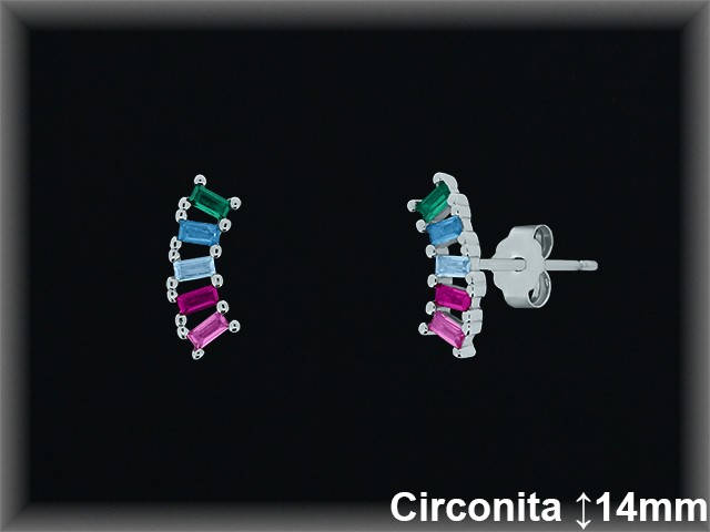 Pendientes de Plata al Por Mayor ref Z8514T  Mayorista de Pendientes de Plata