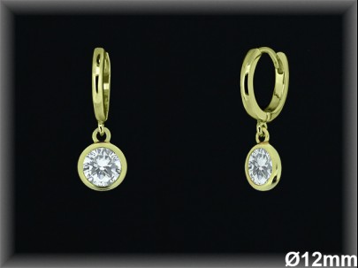 Aros de Plata al Por Mayor ref AZ107C  Mayorista de Aros de Plata