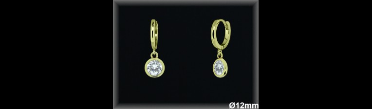 Aros de Plata al Por Mayor ref AZ107C  Mayorista de Aros de Plata