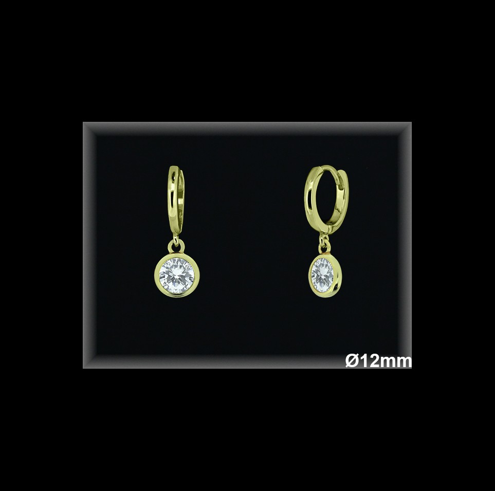Aros de Plata al Por Mayor ref AZ107C  Mayorista de Aros de Plata