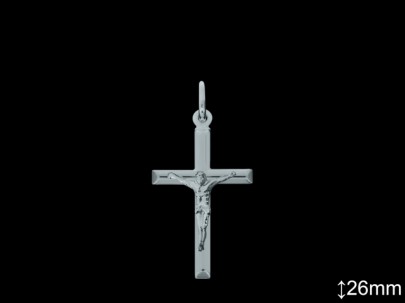 Cruces de Plata al Por Mayor ref 4019L26  Mayorista de Cruces de Plata