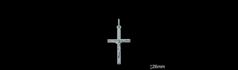 Cruces de Plata al Por Mayor ref 4019L26  Mayorista de Cruces de Plata