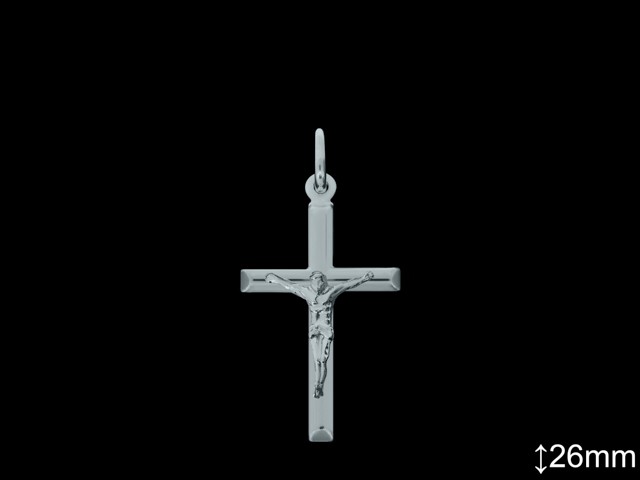 Cruces de Plata al Por Mayor ref 4019L26  Mayorista de Cruces de Plata
