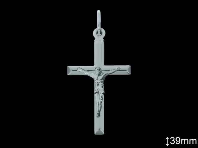Cruces de Plata al Por Mayor ref 4019L39  Mayorista de Cruces de Plata