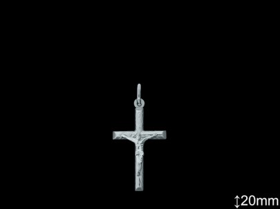 Cruces de Plata al Por Mayor ref 4029L20  Mayorista de Cruces de Plata