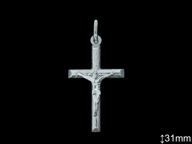 Cruces de Plata al Por Mayor ref 4029L31  Mayorista de Cruces de Plata