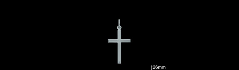 Cruces de Plata al Por Mayor ref 4205L26  Mayorista de Cruces de Plata