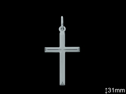 Cruces de Plata al Por Mayor ref 4205L31  Mayorista de Cruces de Plata