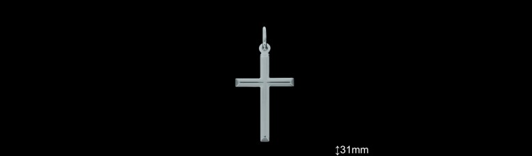 Cruces de Plata al Por Mayor ref 4205L31  Mayorista de Cruces de Plata