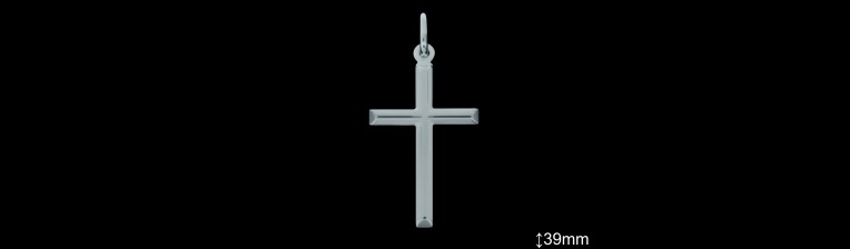 Cruces de Plata al Por Mayor ref 4205L39  Mayorista de Cruces de Plata