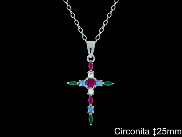 Mayorista de Plata de Cruces ref 4470T  Cruces de Plata al por Mayor
