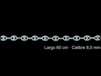 Cadena Plata 925 Calabrote 60 Cm 8 Mm | Mayorista