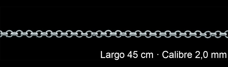 Cadena Plata 925 Rolo 45 Cm 2 Mm | Mayorista