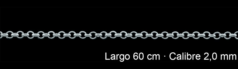 Cadena Plata 925 Rolo 60 Cm 2 Mm | Mayorista