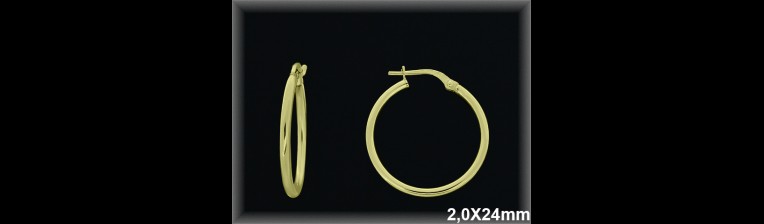 Mayorista de Plata de Aros ref AL510BC  Aros de Plata al por Mayor