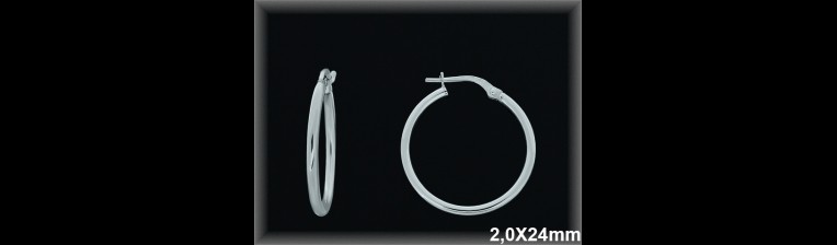Mayorista de Plata de Aros ref AL510CD  Aros de Plata al por Mayor
