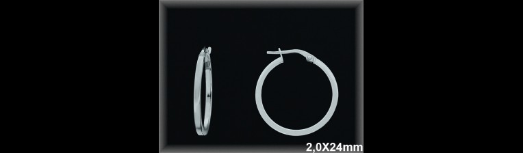 Mayorista de Plata de Aros ref AL504CD  Aros de Plata al por Mayor