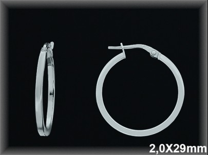 Mayorista de Plata de Aros ref AL504DD  Aros de Plata al por Mayor