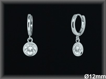 Aros de Plata al Por Mayor ref AZ107  Mayorista de Aros de Plata