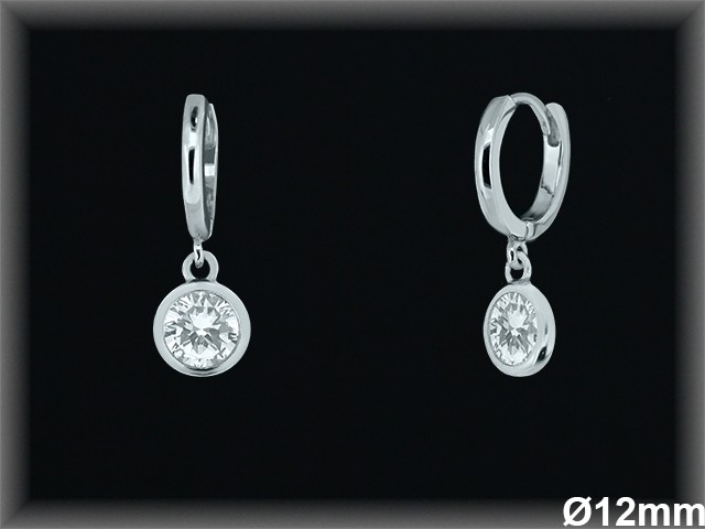 Aros de Plata al Por Mayor ref AZ107  Mayorista de Aros de Plata