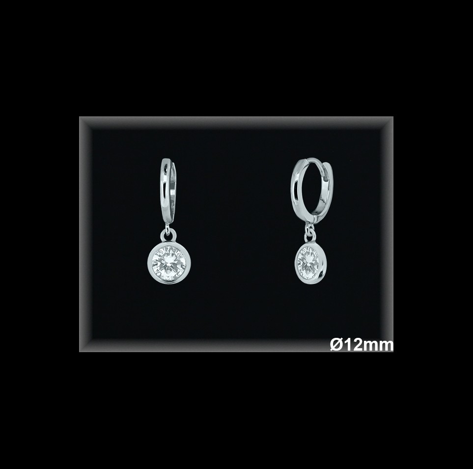 Aros de Plata al Por Mayor ref AZ107  Mayorista de Aros de Plata