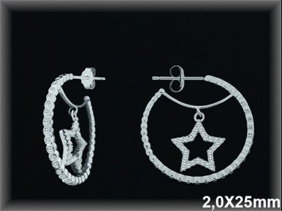 Mayorista de Plata de Aros ref AZ009  Aros de Plata al por Mayor