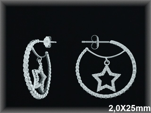 Mayorista de Plata de Aros ref AZ009  Aros de Plata al por Mayor