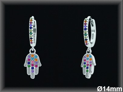 Aros de Plata al Por Mayor ref AZ123T  Mayorista de Aros de Plata