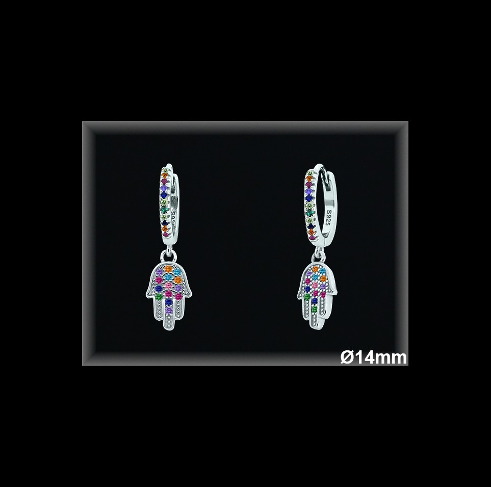 Aros de Plata al Por Mayor ref AZ123T  Mayorista de Aros de Plata